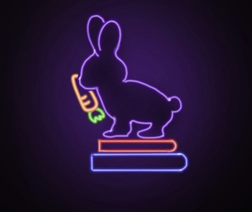 Pending study bunny logo